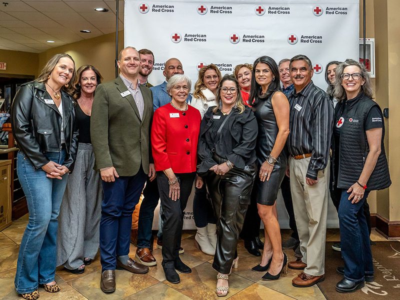 Russell Wyatt with the American Red Cross